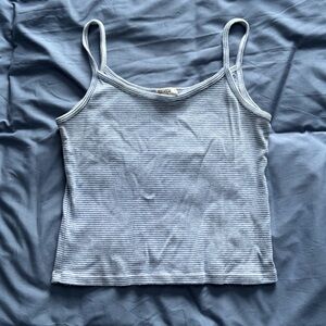 Brandy Melville striped blue and white cotton camisole